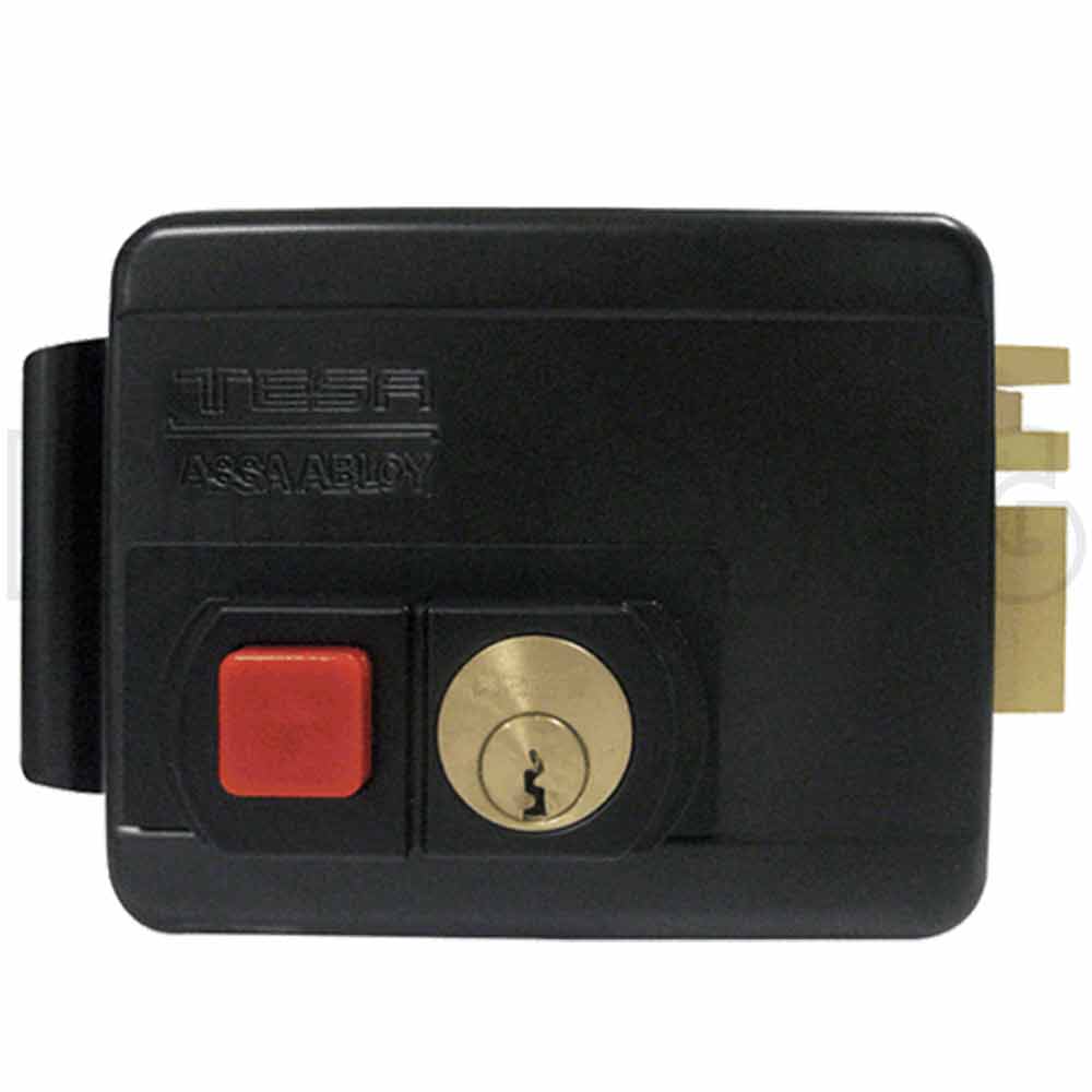 Cerradura Eléctrica X86G con Botón de Uso Rudo Marca TESA para Puerta - DERECHA X86G-CB-D