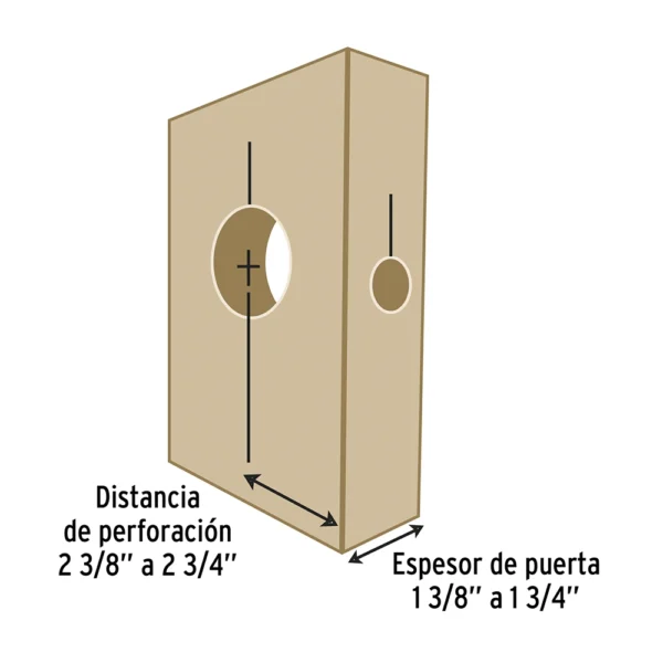 Kit, Juego de 4 Piezas Para Instalar Cerraduras, Perillas, Cerrojos, Pretul 26038 - Imagen 3